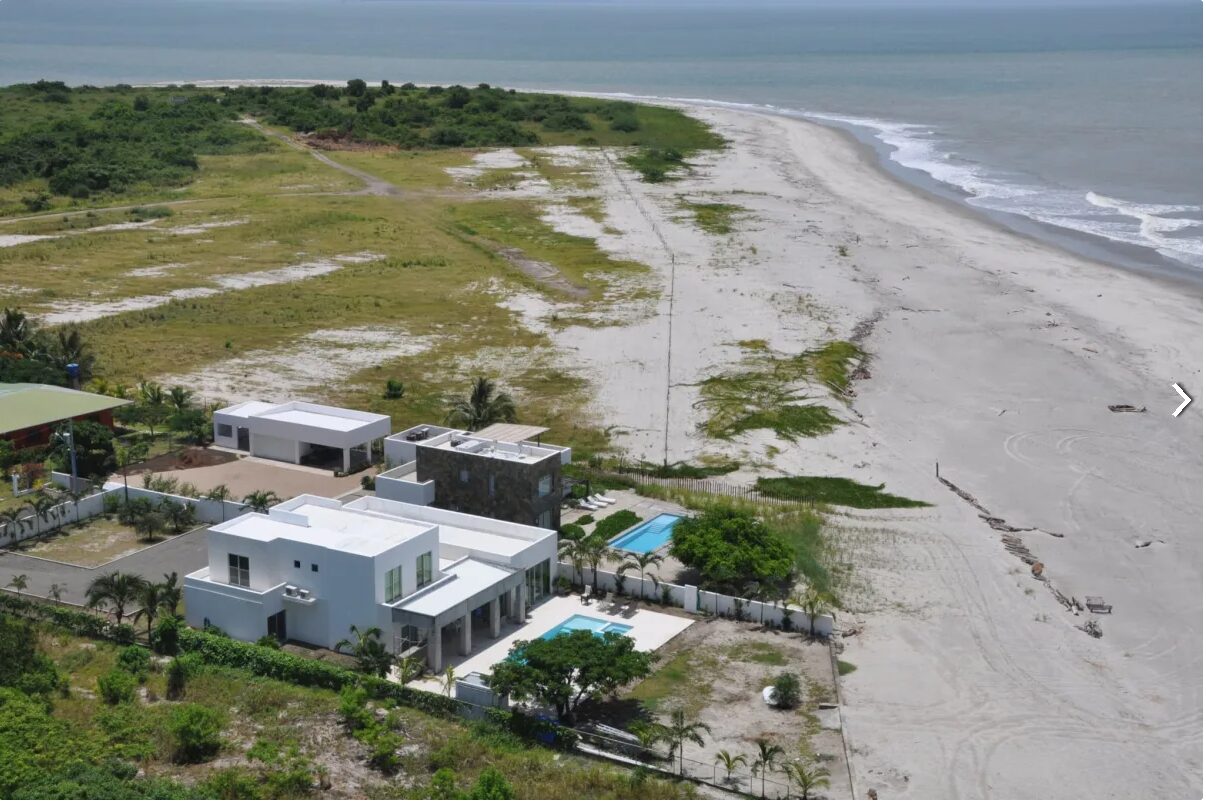 Costa publicada en la ficha del terreno de Punta Chame